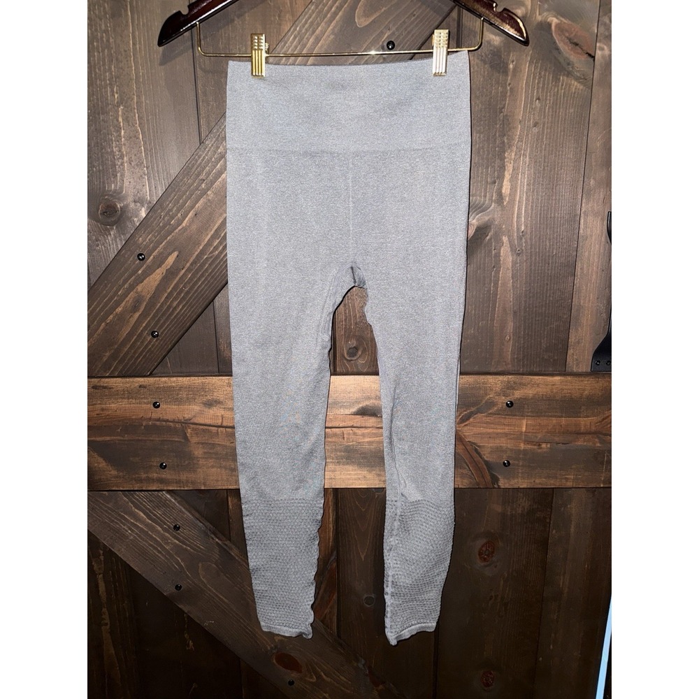 FABLETICS Seamless High Waist Mesh Hole Details Leggings Heather Gray‎ Sz XS